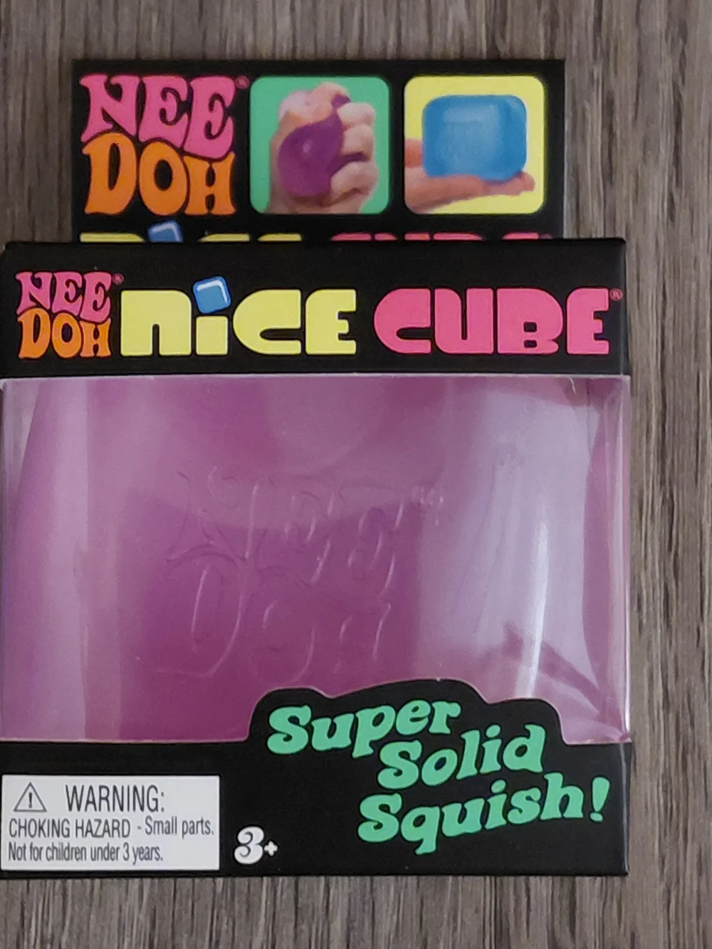 Needoh Squishy Lot Nice Cube, Color Change Ball, & Fuzz Ball Flower Power